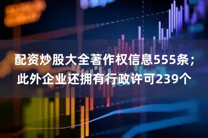 配资炒股大全著作权信息555条；此外企业还拥有行政许可239个