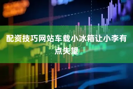 配资技巧网站车载小冰箱让小李有点失望